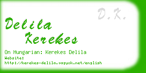 delila kerekes business card